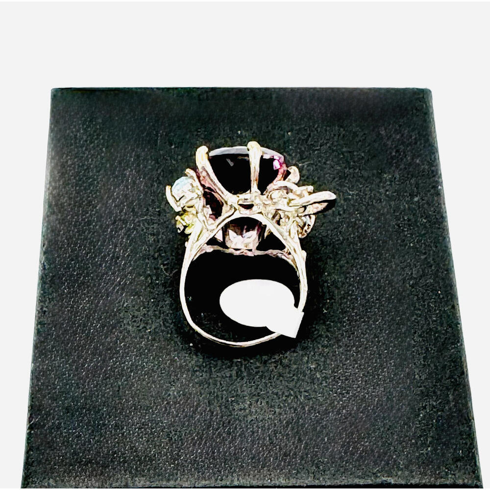 Large Amethyst Statement Ring - - image 6